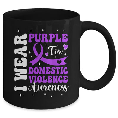 I Wear Purple Domestic Violence Awareness Men Women Mug | teecentury