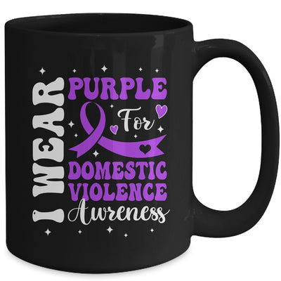 I Wear Purple Domestic Violence Awareness Men Women Mug | teecentury