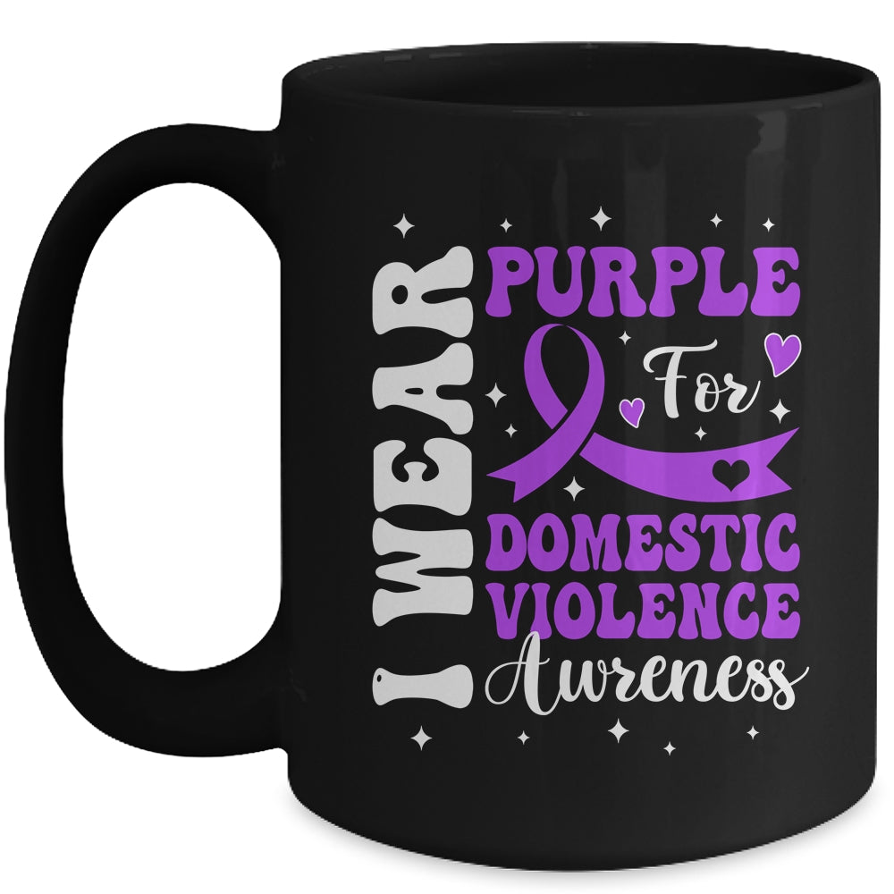 I Wear Purple Domestic Violence Awareness Men Women Mug | teecentury