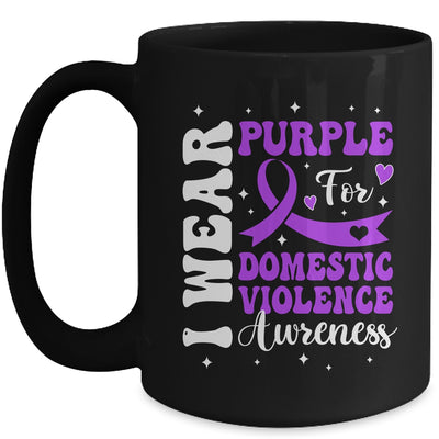 I Wear Purple Domestic Violence Awareness Men Women Mug | teecentury