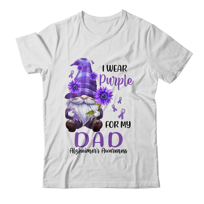 I Wear Purple For My Dad Gnome Alzheimer's Awareness Shirt & Hoodie | teecentury