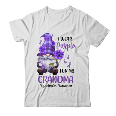 I Wear Purple For My Grandma Gnome Alzheimer's Awareness Shirt & Hoodie | teecentury