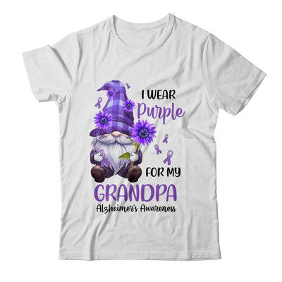 I Wear Purple For My Grandpa Gnome Alzheimer's Awareness Shirt & Hoodie | teecentury