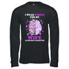 I Wear Purple For My Wife Alzheimer's Awareness Brain Shirt & Hoodie | teecentury