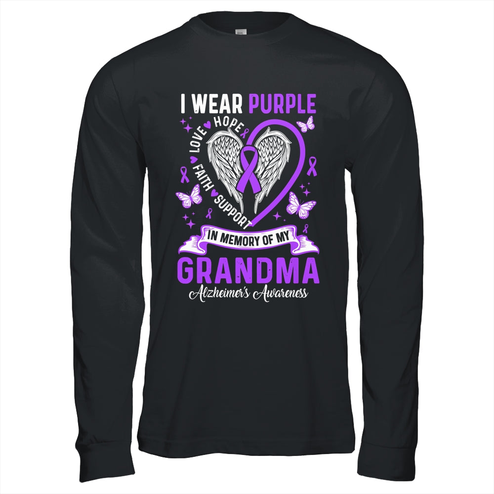 I Wear Purple In Memory Of My Grandma Alzheimer's Awareness