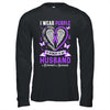 I Wear Purple In Memory Of My Husband Alzheimer's Awareness Shirt & Hoodie | teecentury