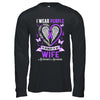 I Wear Purple In Memory Of My Wife Alzheimer's Awareness Shirt & Hoodie | teecentury
