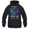 I Wear Teal And Purple Suicide Awareness Butterfly Support Shirt & Hoodie | teecentury