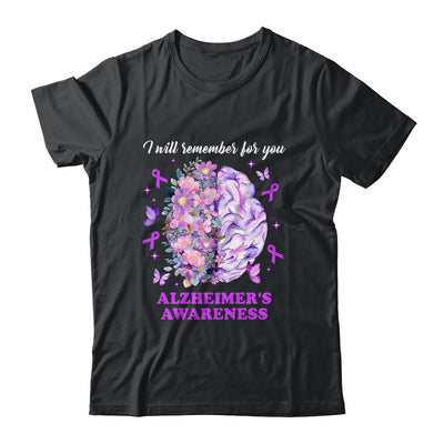 I Will Remember For You Brain Alzheimer's Awareness Shirt & Hoodie | teecentury