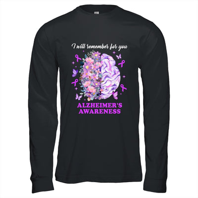 I Will Remember For You Brain Alzheimer's Awareness Shirt & Hoodie | teecentury