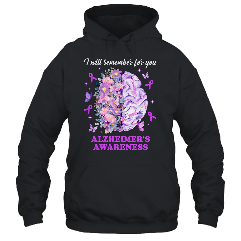 I Will Remember For You Brain Alzheimer's Awareness Shirt & Hoodie | teecentury
