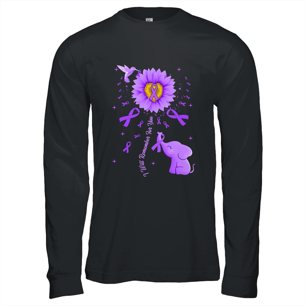I Will Remember For You Elephant Alzheimer's Awareness Shirt & Hoodie | teecentury