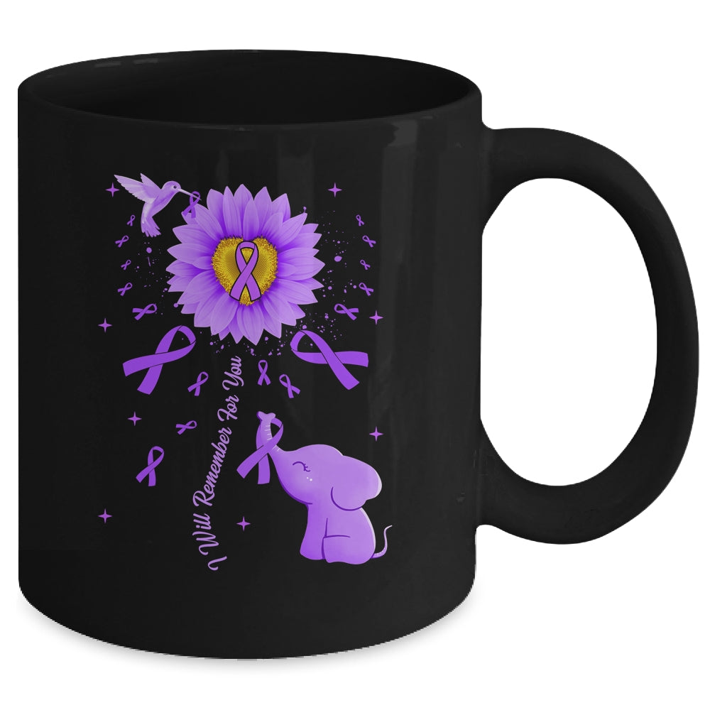 I Will Remember For You Elephant Alzheimer's Awareness Mug | teecentury