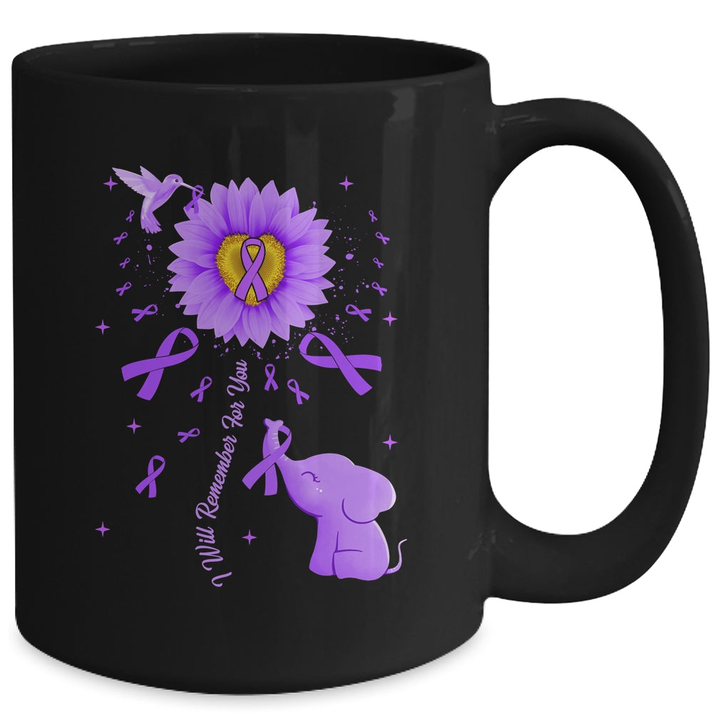 I Will Remember For You Elephant Alzheimer's Awareness Mug | teecentury