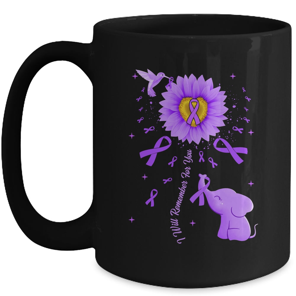 I Will Remember For You Elephant Alzheimer's Awareness Mug | teecentury
