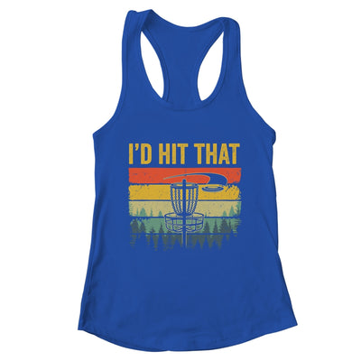 I'd Hit That Funny Disc Golf Art Vintage Disc Sport Player Shirt & Tank Top | teecentury