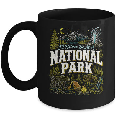 I'd Rather Be At A National Park Hiking Camping Nature Lover Mug | teecentury