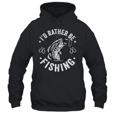 I'd Rather Be Fishing Funny Fishing Design For Men Fisherman Shirt & Hoodie | teecentury