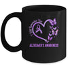 I'll Remember For You Purple Butterfly Alzheimer's Awareness Mug | teecentury