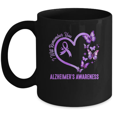 I'll Remember For You Purple Butterfly Alzheimer's Awareness Mug | teecentury