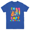 I'm 11 Years Old Capy Birthday To Me 11th Birthday Capybara Youth Shirt | teecentury