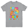 I'm 5 Years Old Capy Birthday To Me 5th Birthday Capybara Youth Shirt | teecentury