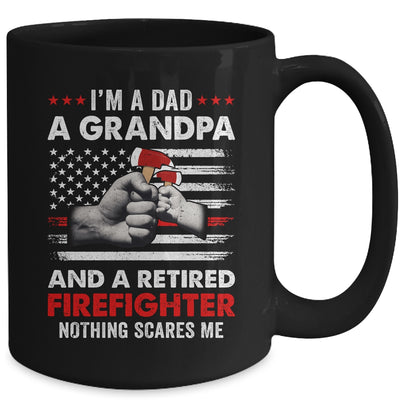 I'm A Dad A Grandpa And A Retired Firefighter Father's Day Mug | teecentury