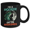 I'm A Hooker On The Weekend Funny Fishing Fisherman Vintage Mug | teecentury