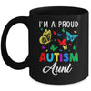 I'm A Proud Autism Aunt Butterflies Autism Awareness Mug | teecentury