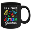 I'm A Proud Autism Grandma Butterflies Autism Awareness Mug | teecentury
