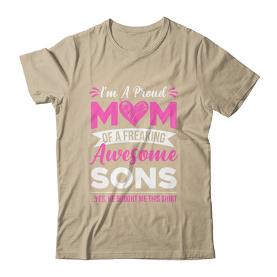 I'm A Proud Mom Of A Freaking Awesome Sons Mothers Day Shirt & Tank Top | teecentury