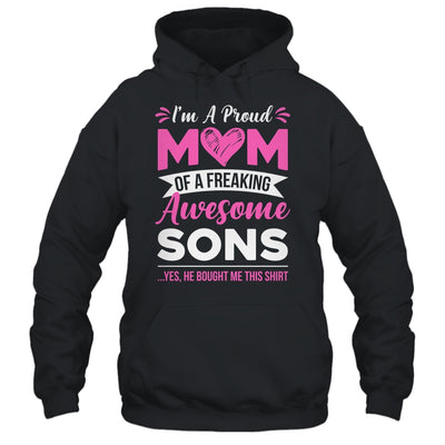 I'm A Proud Mom Of A Freaking Awesome Sons Mothers Day Shirt & Tank Top | teecentury