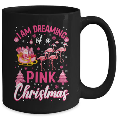 I'm Dreaming Of A Pink Christmas Cute Flamingo Xmas Holiday Mug | teecentury