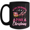 I'm Dreaming Of A Pink Christmas Cute Flamingo Xmas Holiday Mug | teecentury