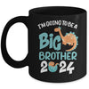 I'm Going To Be A Big Brother 2024 Boy Announcement Dinosaur Mug | teecentury