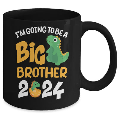 I'm Going To Be A Big Brother 2024 Dinosaur Announcement Mug | teecentury