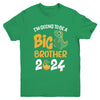 I'm Going To Be A Big Brother 2024 Dinosaur Announcement Youth Shirt | teecentury