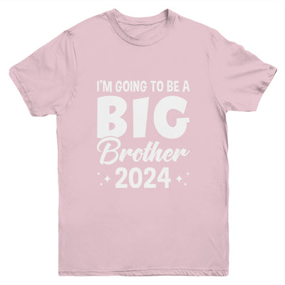 I'm Going To Be A Big Brother 2024 Leveled Up Big Bro Kids Youth Shirt | teecentury