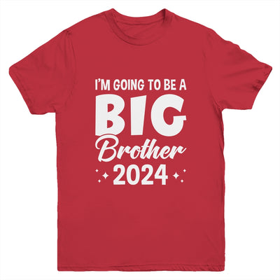 I'm Going To Be A Big Brother 2024 Leveled Up Big Bro Kids Youth Shirt | teecentury