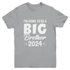 I'm Going To Be A Big Brother 2024 Leveled Up Big Bro Kids Youth Shirt | teecentury