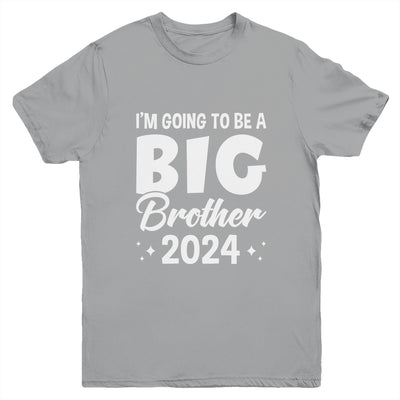 I'm Going To Be A Big Brother 2024 Leveled Up Big Bro Kids Youth Shirt | teecentury