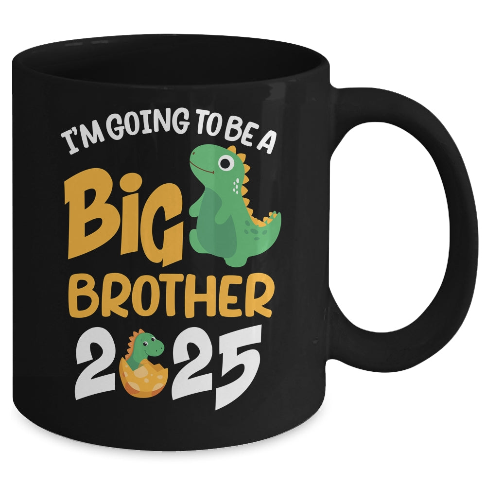 I'm Going To Be A Big Brother 2025 Boy Announcement Dinosaur Mug | teecentury