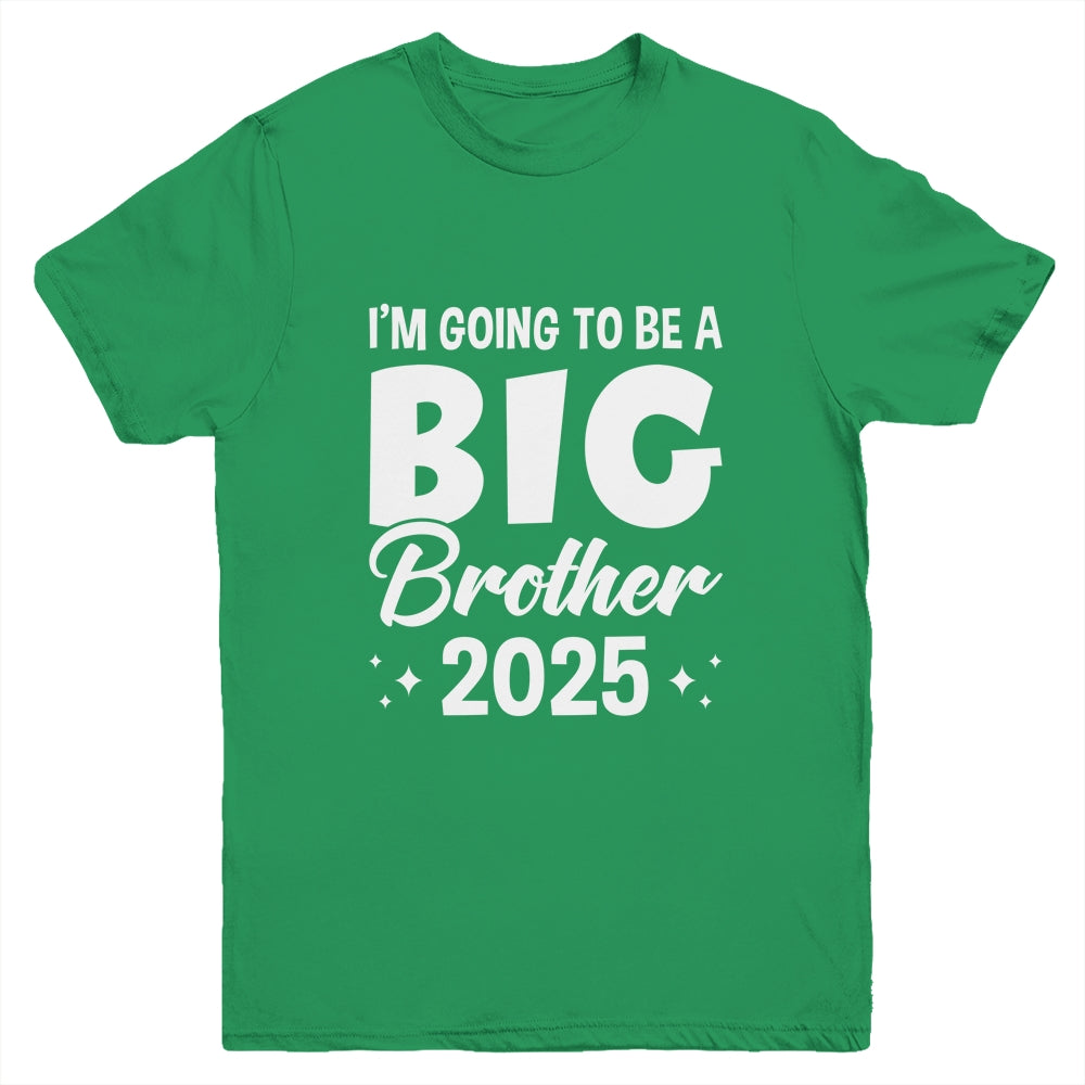 I'm Going To Be A Big Brother 2025 Leveled Up Big Bro Kids Youth Shirt | teecentury
