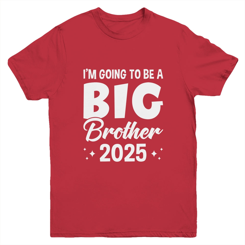 I'm Going To Be A Big Brother 2025 Leveled Up Big Bro Kids Youth Shirt | teecentury