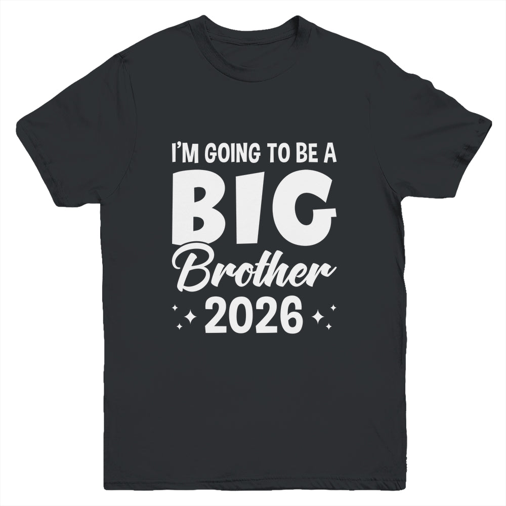 I'm Going To Be A Big Brother 2026 Leveled Up Big Bro Kids Youth Shirt | teecentury