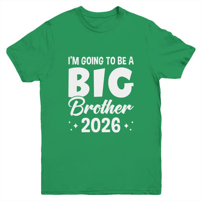 I'm Going To Be A Big Brother 2026 Leveled Up Big Bro Kids Youth Shirt | teecentury