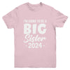 I'm Going To Be A Big Sister 2024 Leveled Up Big Sis Kids Youth Shirt | teecentury