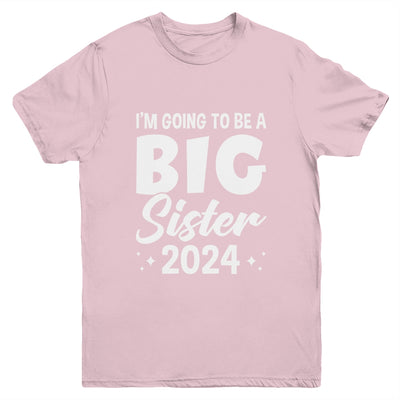 I'm Going To Be A Big Sister 2024 Leveled Up Big Sis Kids Youth Shirt | teecentury