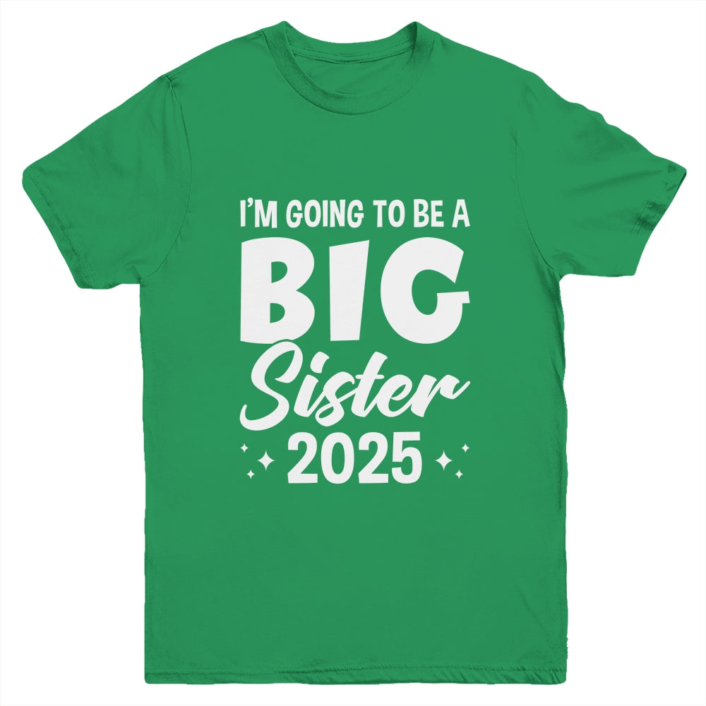 I'm Going To Be A Big Sister 2025 Leveled Up Big Sis Kids Youth Shirt | teecentury
