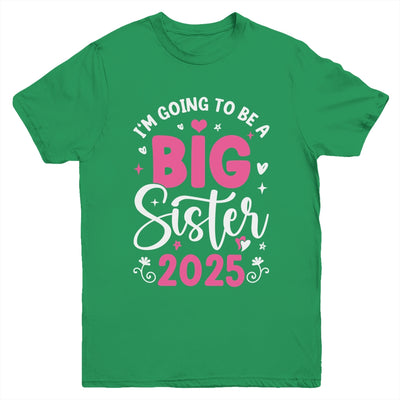 I'm Going To Be A Big Sister 2025 Pregnancy Announcement Youth Shirt | teecentury